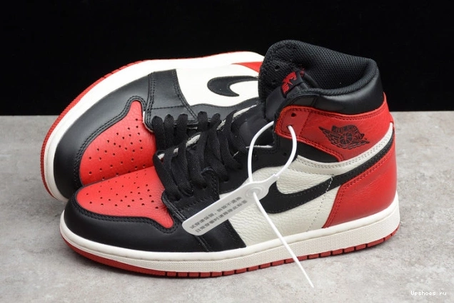 Air High 1 Retro Jordan Bred Toe 555088-610 0328